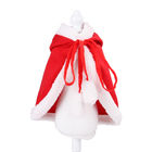 El gato de lujo del estilo de la Navidad viste el peso rojo 0.15kg de la capa para el regalo/el recuerdo proveedor