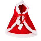 El gato de lujo del estilo de la Navidad viste el peso rojo 0.15kg de la capa para el regalo/el recuerdo proveedor