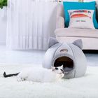 Camas calientes del gato del paño grueso y suave del animal doméstico de la cama de los gatos del invierno coralino del saco de dormir pequeñas proveedor