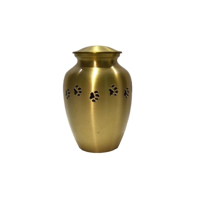 Tamaño modificado para requisitos particulares profesional de cobre amarillo moderno del color de las urnas del animal doméstico cualquier logotipo disponible proveedor