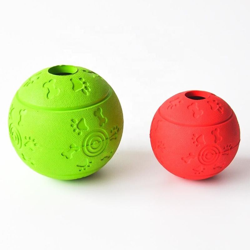Persiga el diámetro material 10/los 7.6cm de la esfera del caucho natural de los juguetes del juego del animal doméstico de la bola proveedor