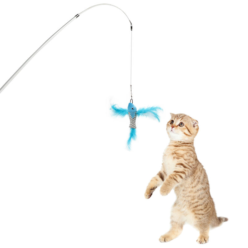 El juguete interactivo ligero del animal doméstico, invitación del gato se pega para el OEM/el ODM de los gatos disponibles proveedor