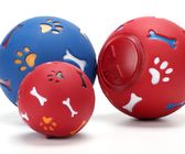 Bola de la búsqueda del perro del color azul/rojo, bola del bocado del perro masticable para los animales domésticos de entrenamiento proveedor