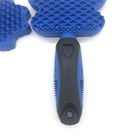Forma especial azul TPR/PP del peso 167g del cepillo de pelo del animal doméstico del color materiales proveedor